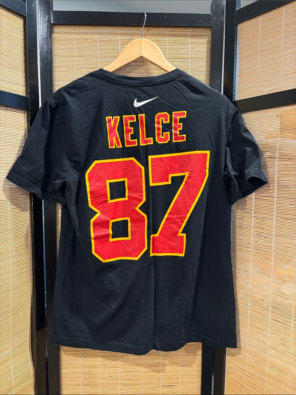 Nike Black Travis Kelce #87 Short Sleeve Jersey Tee
